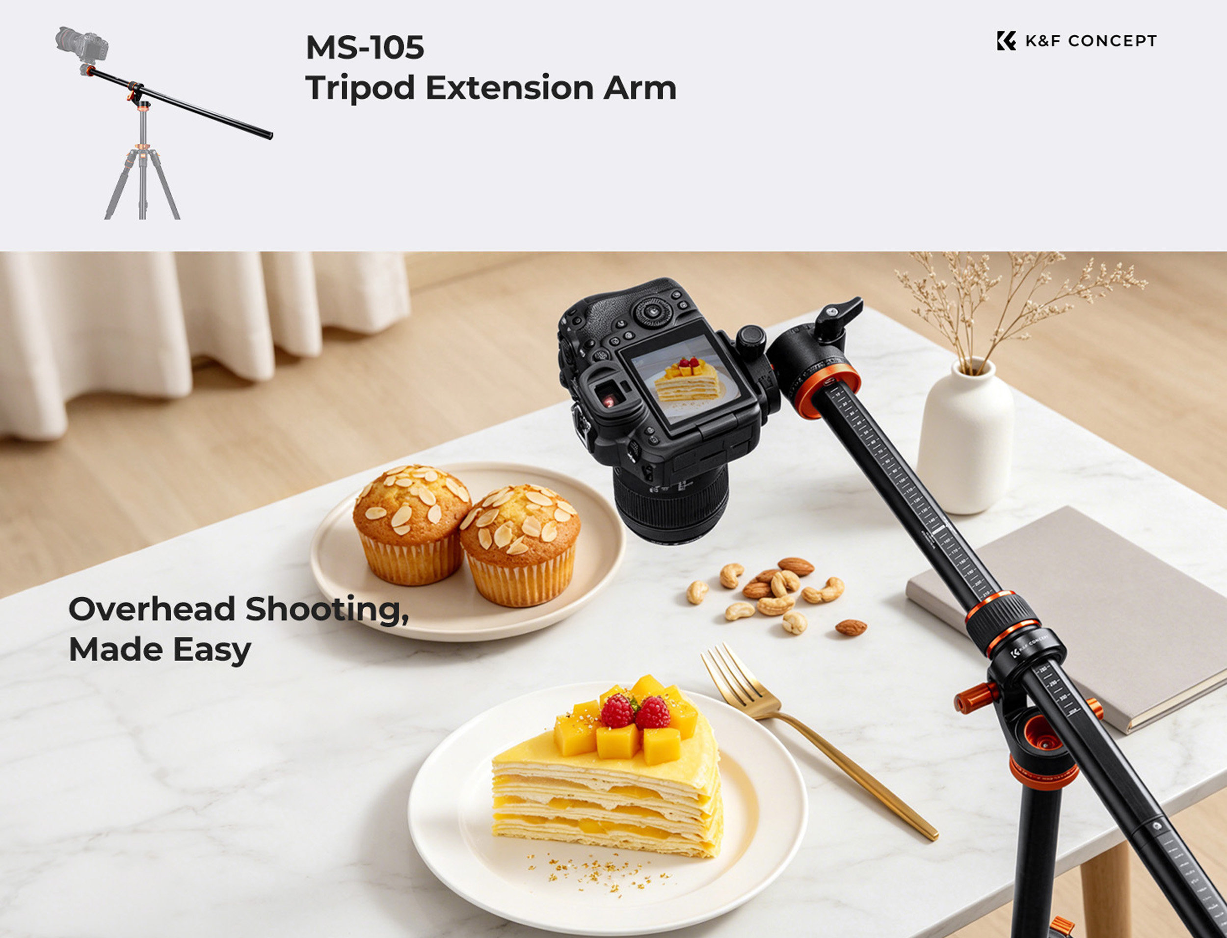 KF Concept MS-105 horizontální rameno pro záběry shora